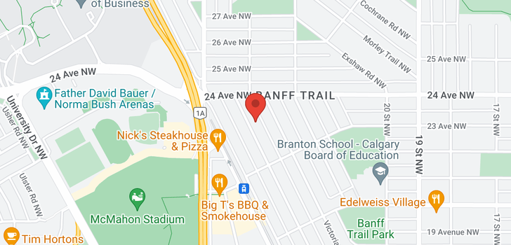 map of 2444 23 Street NW